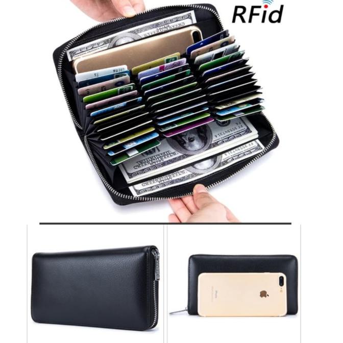 

[[COD]] DOMPET KARTU CARD HOLDER RFID 6662 KULIT BERKUALITAS 36 SLOT KARTU PRODUK TERBATAS Kode 1051