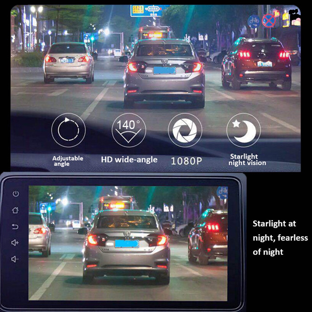 U2 1080P HD USB Kamera Mobil 170 ° ADAS DVR Navigasi Perekam Tersembunyi Mendukung Kartu TF G-sensor Dash Cam