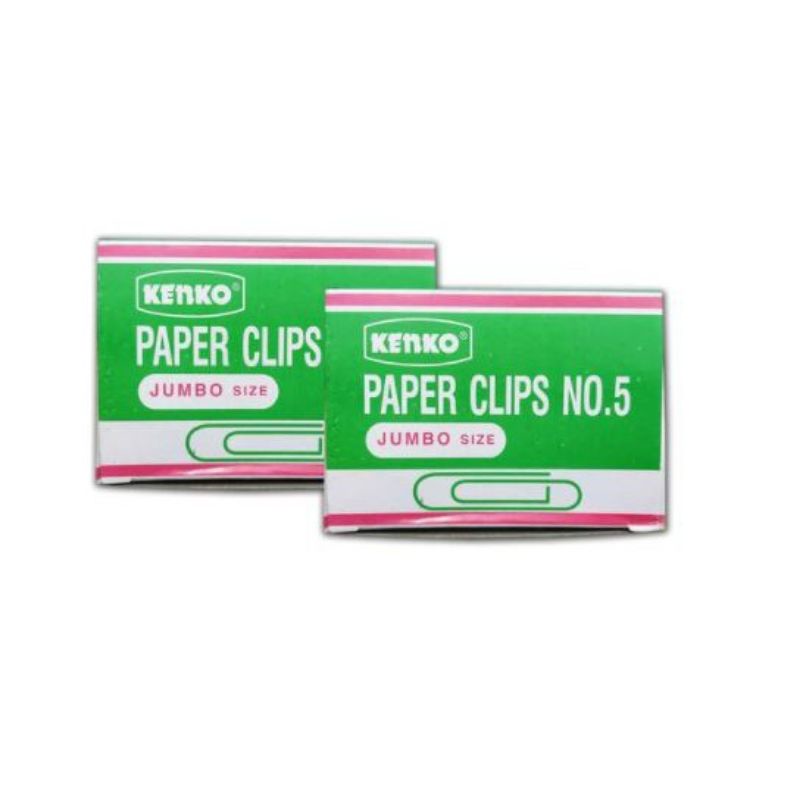 PAPER CLIPS JUMBO KENKO No. 5 / KLIP KERTAS JUMBO ( Besar ) - 1 Box