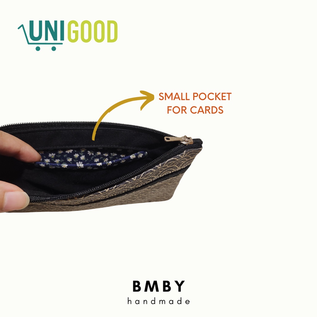 UNIGOOD X BMBY - Long Slim Resleting Fabric Dompet Kain Handmade Wallet Japanese Cotton