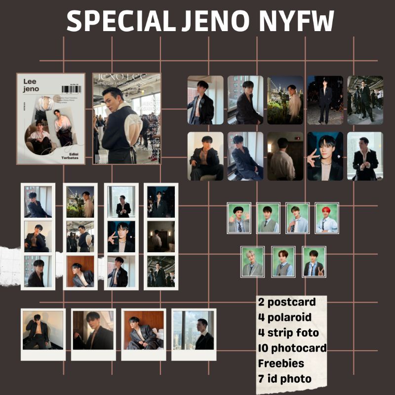 1set jeno NYFW/paket postcard jeno