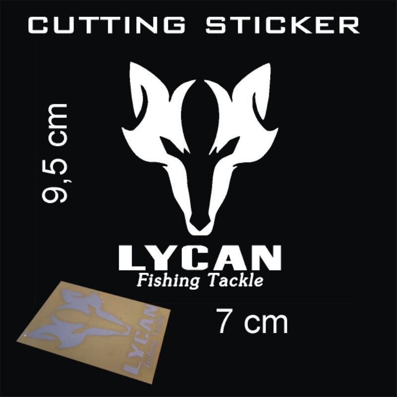 cutting sticker LYCAN fishing tackle