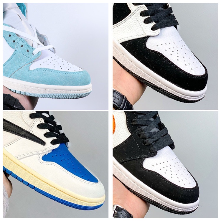 Sepatu Basket Putian AJ1 Tinggi  Sepatu Basket Tiffany Hijau Hitam  Putih Panda Terbalik Hook Hitam 