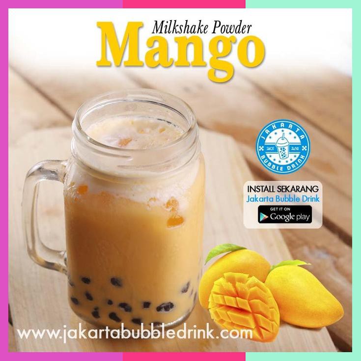 

Mango Bubuk Milkshake Powder Bubble Drink, Bubble Tea