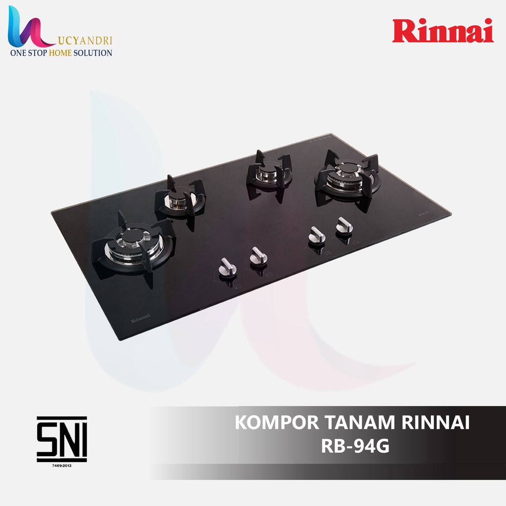 Rinai Kompor Gas Tanam 4 Tungku Rinnai RB-94G / RB 94 G FREE ONGKIR