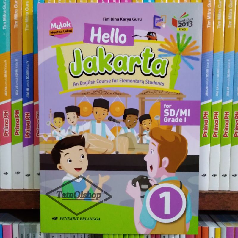 Buku Bahasa Inggris Hello Jakarta SD Kelas 1 Kurikulum 2013 Revisi Original