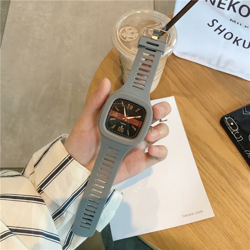 ELFYDO J194 Jam Tangan Analog Rubber Strap Fashion Sport