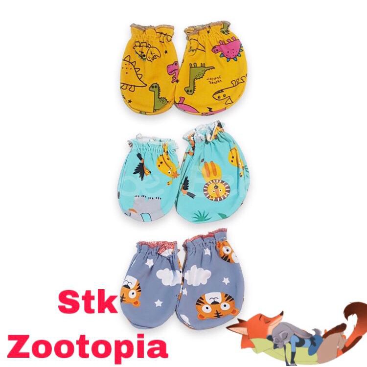 3 Pasang Sarung Tangan Kaki Zootopia  Velvet  Junior  