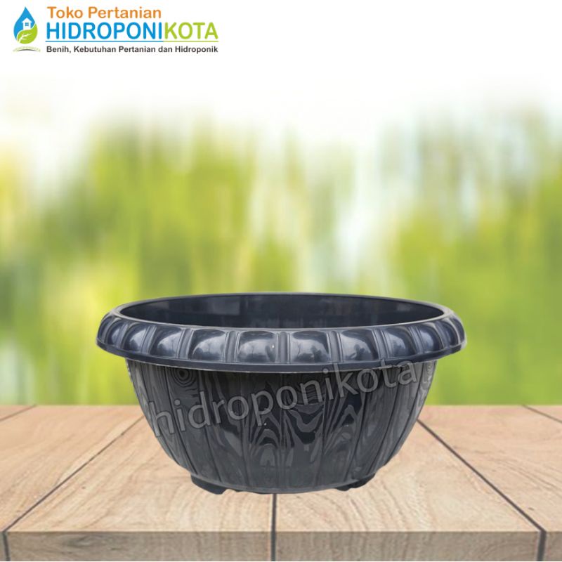 LOVENIA - pot BONSAI PBG 1027 hitam - pot bonsai - pot polos - pot bunga - pot plastik