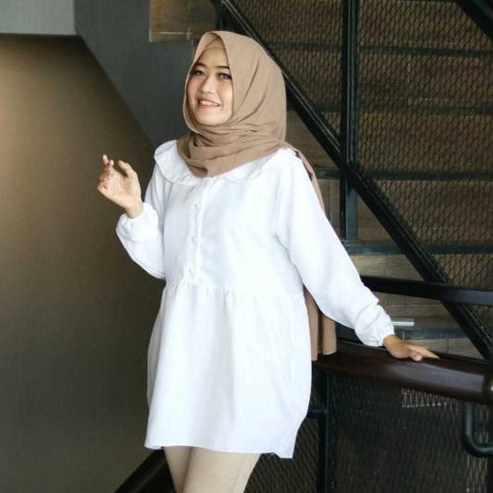 Terbaru Baju Atasan Wanita Blouse Remaja Kekinian Fashion Hijab Desain Elegant Terlaris