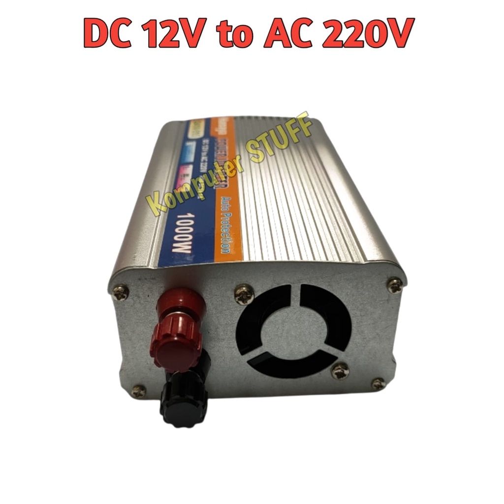 Alat Perubah Arus DC 12V to AC 220V Power Inverter Hanaya 1000W