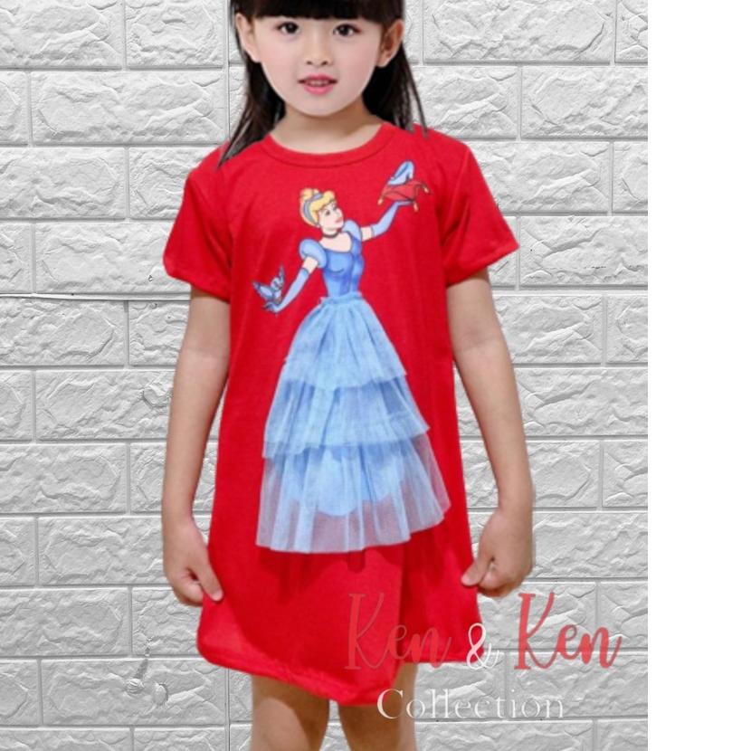 ➥ Baju Anak Cinderella / Dress Anak Perempuan / Baju Anak Perempuan / Dress Tile / Baju Tile Anak ✴