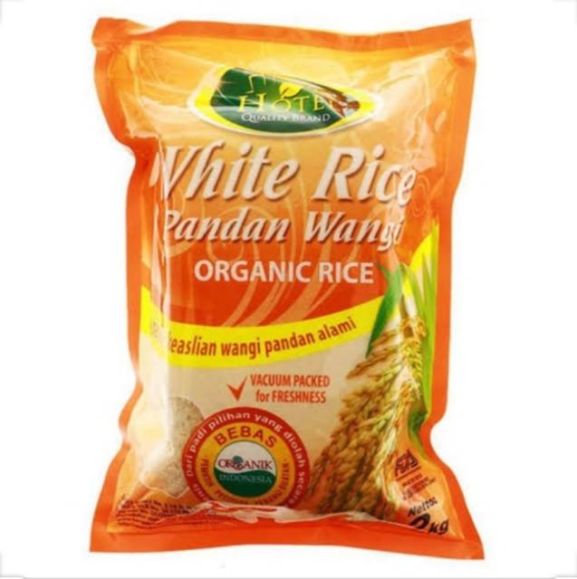 

Beras Putih Pandan Wangi Organik 2kg