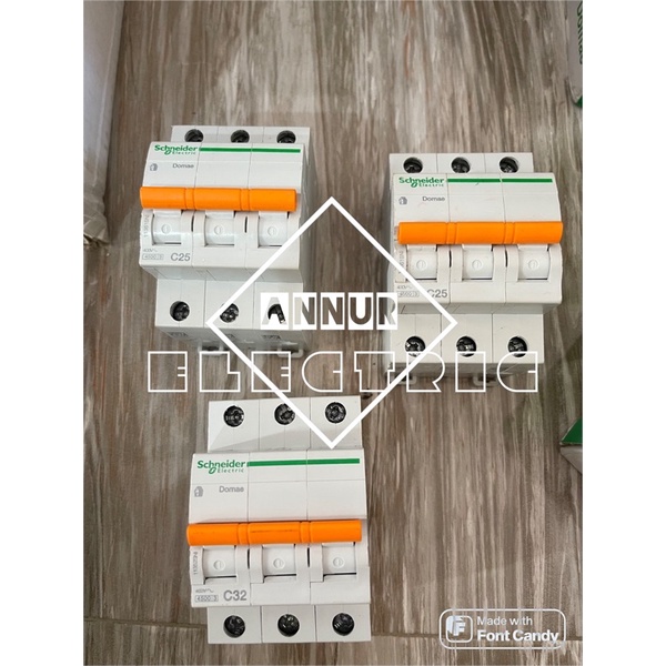 Mcb Domae 3P 25A 32A schneider original
