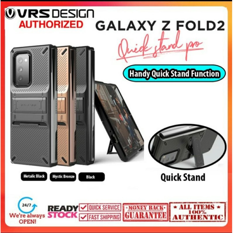 VRS Quickstand Pro Standing Case Samsung Galaxy Fold 2 Fold2 Casing