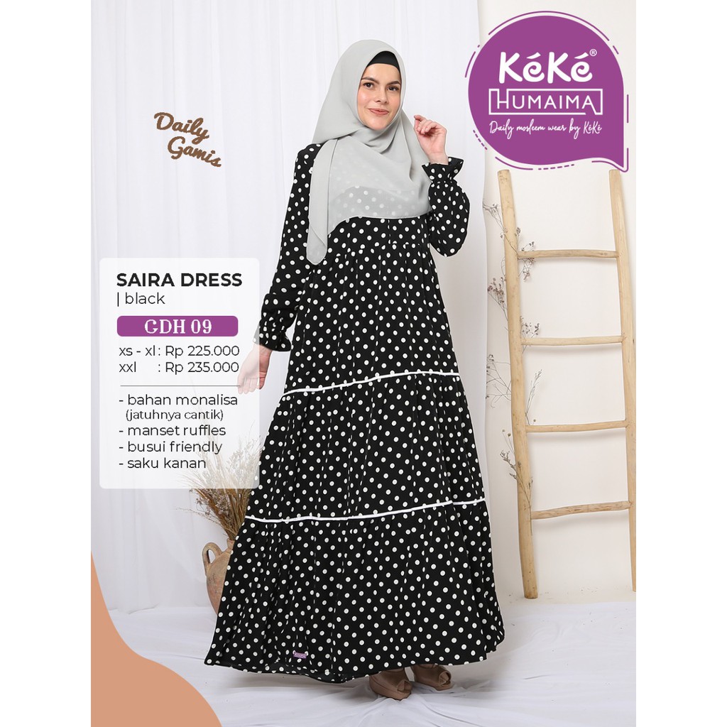 KEKE ➡️HUMAIMA SAIRA DRESS GDH 09