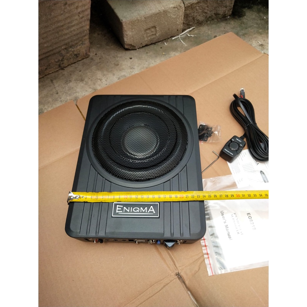 SUBWOOFER KOLONG 8&quot; INCH ENIGMA / ENIQMA EG6218 BASS KOLONG AKTIF ORIGINAL 6218