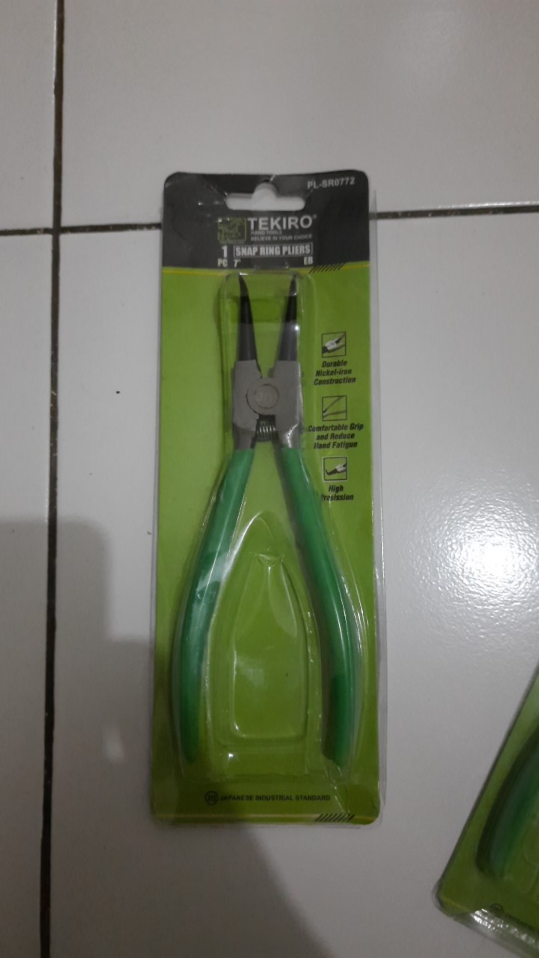 Tang Snap Ring Pliers 7 7 Inch Bengkok Buka Tekiro Ib Snapring Circlip 5 Eb Es Is Tutup Lurus Plier