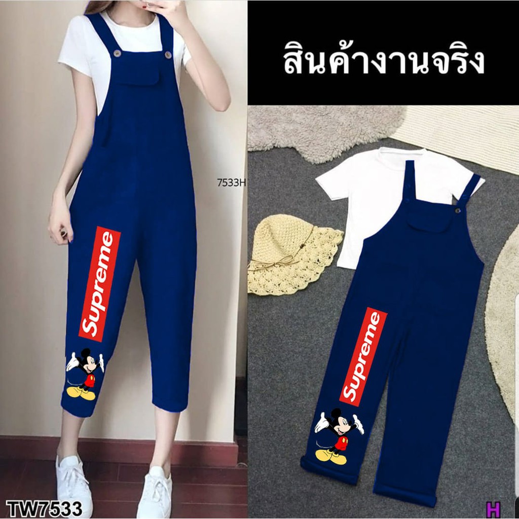 +[HNFK] Overall Wanita / Overall Printing Korea / Pakaian Wanita Overall / Overall Wanita Terbaru