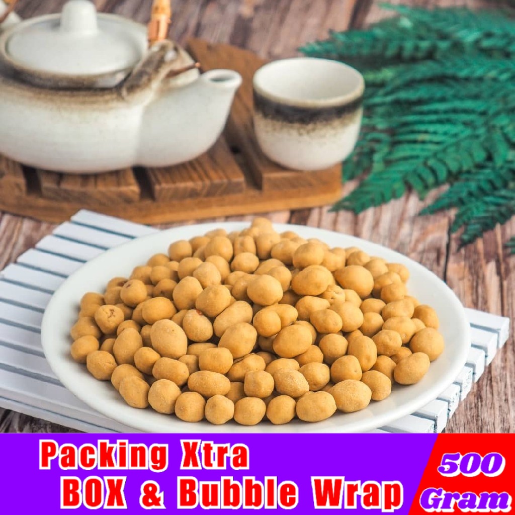 

Kacang Atom Panggang 500gr / Kacang Telur Oven - Hufaida Snack makanan ringan