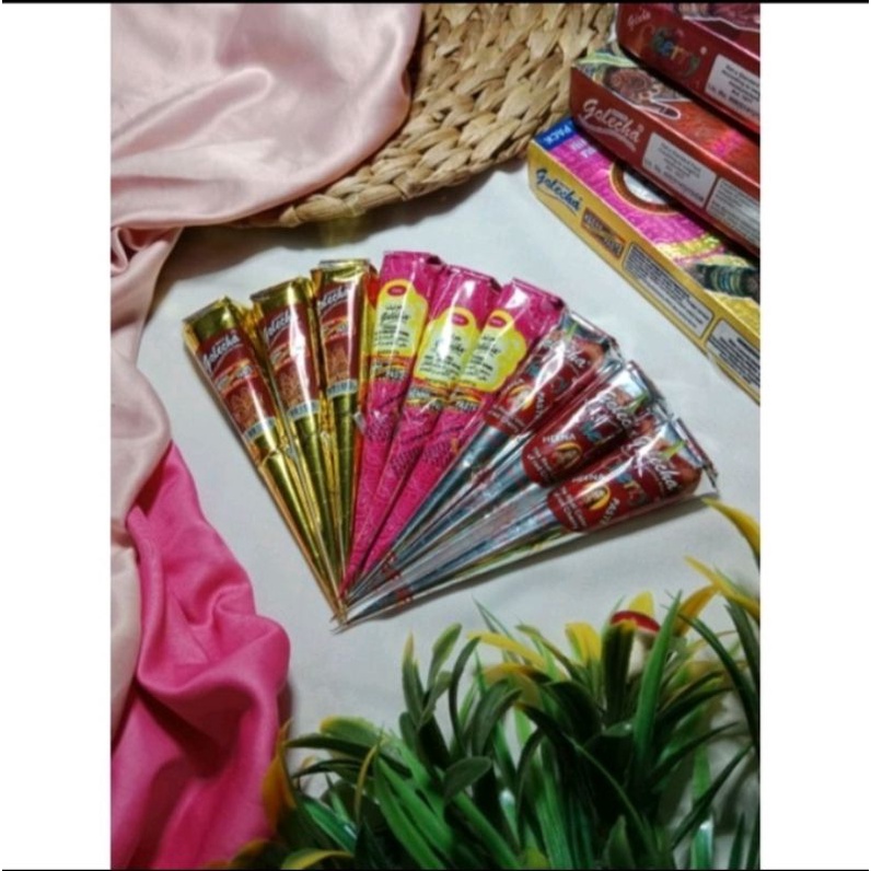 Kutek hena || kutek hena halal BPOM || kutek henna halal || hena merah maroon hitam pink