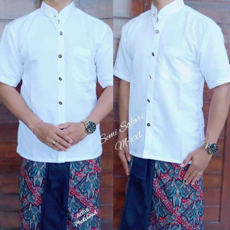 Jual Baju Semi Safari Bali Original Adat Bali Pria Baju Kepura
