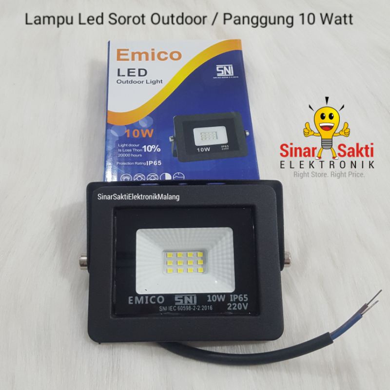 Lampu Sorot Led / Tembak 10W 10 Watt Outdoor Kap Taman Panggung