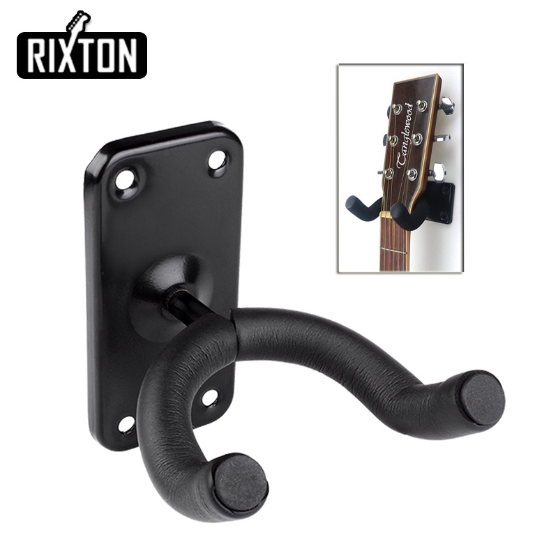 Rixton Braket Pemasangan Dinding Gantungan Gitar untuk Gitar dan Ukulele 2 Pcs