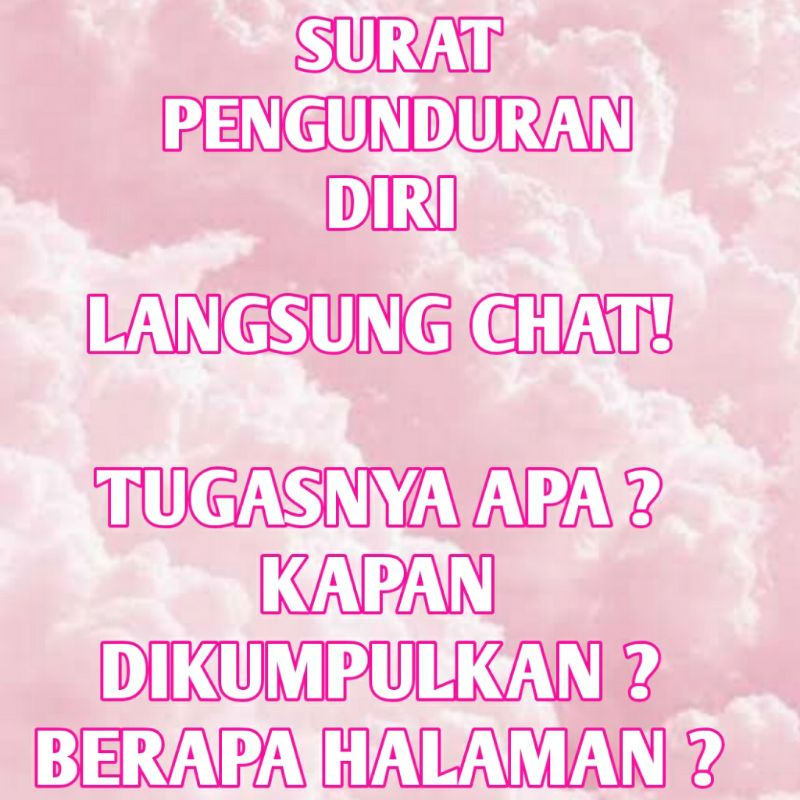 

JASA PEMBUATAN SURAT PENGUNDURAN DIRI