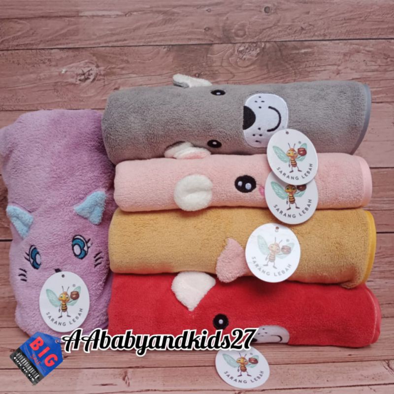 PRODUK TERBARU!!! Handuk Mandi Bayi Bahan Microfiber Boneka Super Lembut Ukuran Kecil 50*100 CM