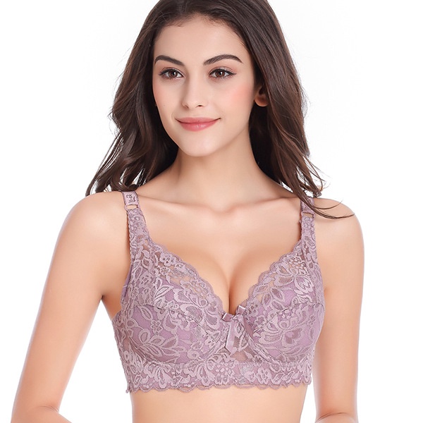 #UW8034K Push Up Bra BH Jumbo Sayap Lebar Penekan Lemak Brokat Kawat Kait 4 Busa Tipis  Big Size 38 