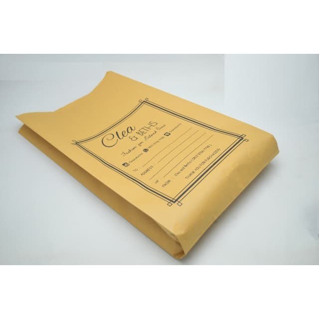 

[PAKAI LOGO SENDIRI] Amplop Packing Online Shop Besar Jumbo / Kantong Bungkus Souvenir Packaging A3