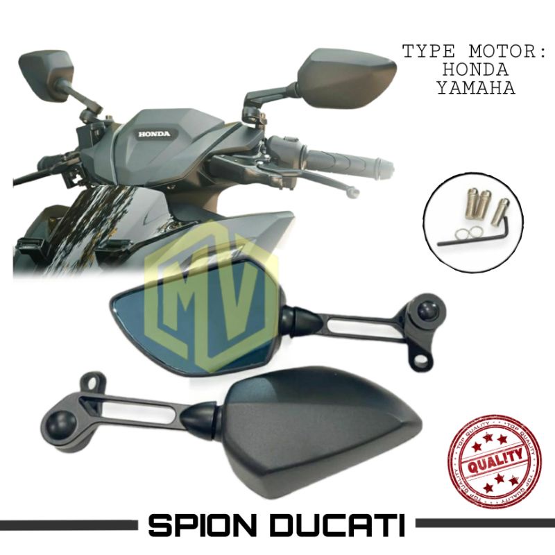 SPION MOTOR VARIASI SPION DUCATI SPION MODEL DUCATI VARIO150 VARIO 160 PCX NMAX AEROX VIXION TIGER  DLL