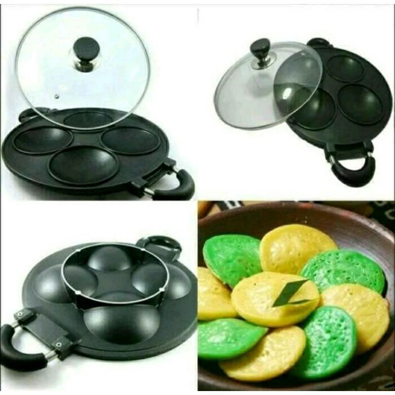 cetakan HAPPY CALL serabi / bikang 4 lubang