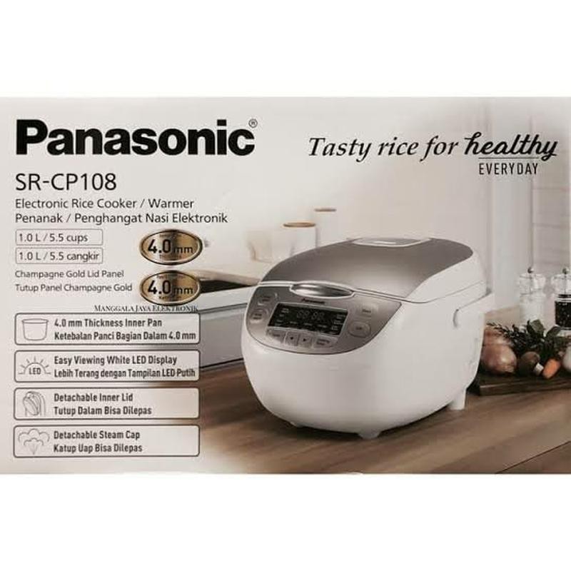 PANASONIC RICE COOKER SR-CP108 MAGIC COM PENANAK NASI 1 LITER SR-CP108NSR