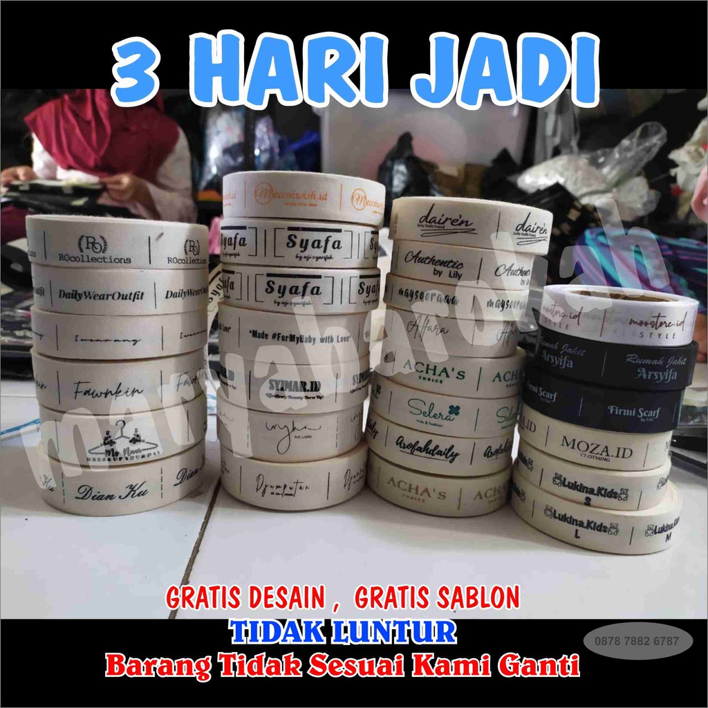 LABEL BAJU CUSTOM