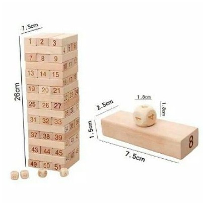 Uno Stacko Kayu Besar