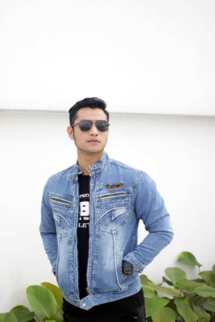 JAKET JEANS SLETING THE BERRY ORIGINAL - JAKET JEANS PRIA - JAKET JEANS - BISA BAYAR DI TEMPAT/COD