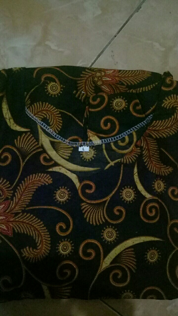[cod] Tey-17 Batik Wanita Asj Sa Hrb026 Kenongo Kemeja Tosca Pendek