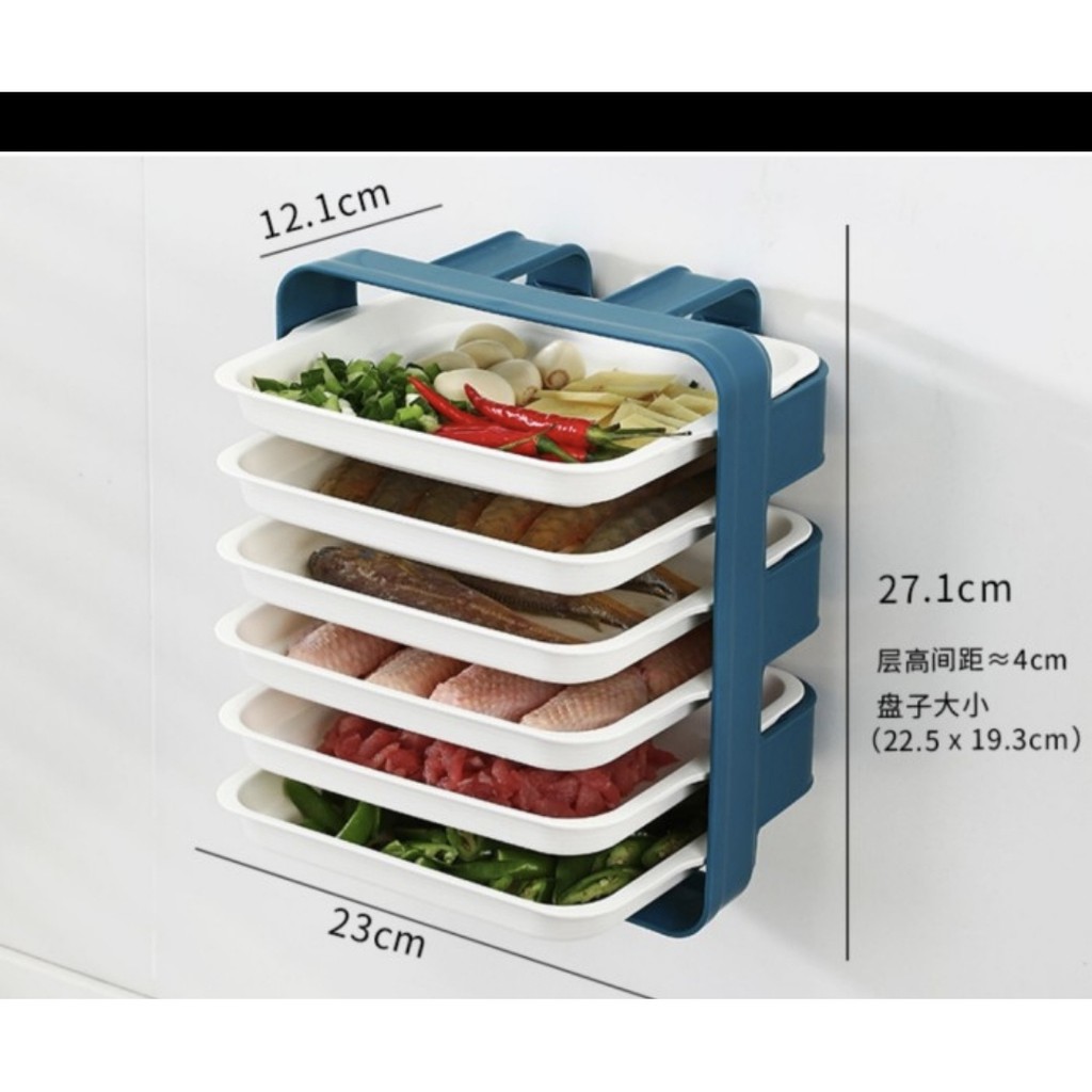 RAK SAYUR 6 SUSUN 1069 Kitchen Food Rack 6 Layer Rak Dapur Modern Serbaguna