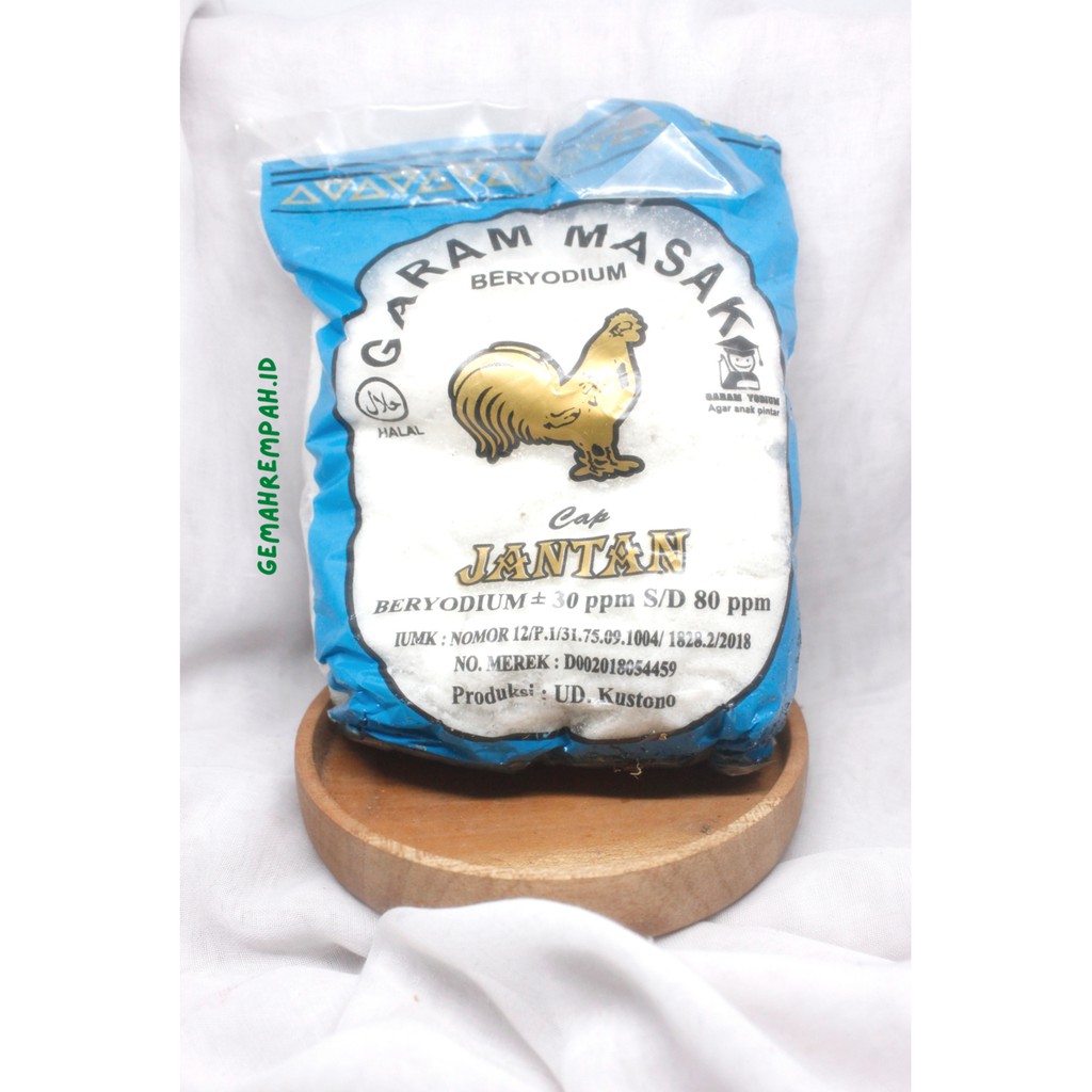 

Garam masak beryodium Cap Jantan 310gr