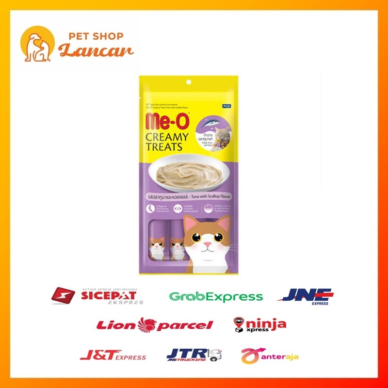 Tuna with scallop - Meo Creamy Treats Liquid Snack Meo Kucing