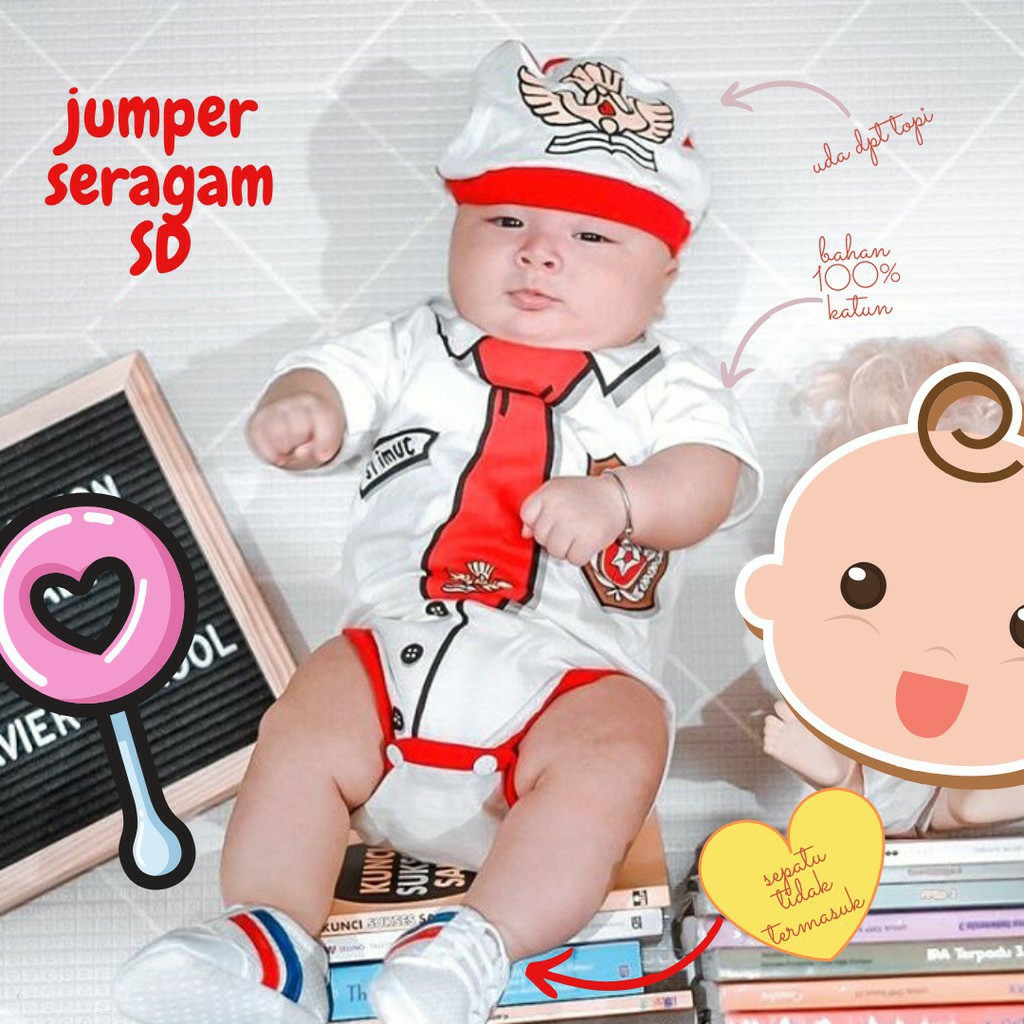 jumper bayi karakter lucu SD Jumper SD jumper karakter kostum Foto baju jumper lucu