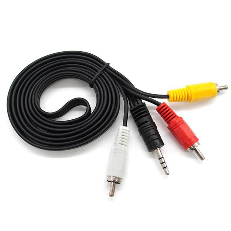 Kabel RCA to AV Jack 3.5 mm untuk STB Android TV Box ke TV Tabung dll