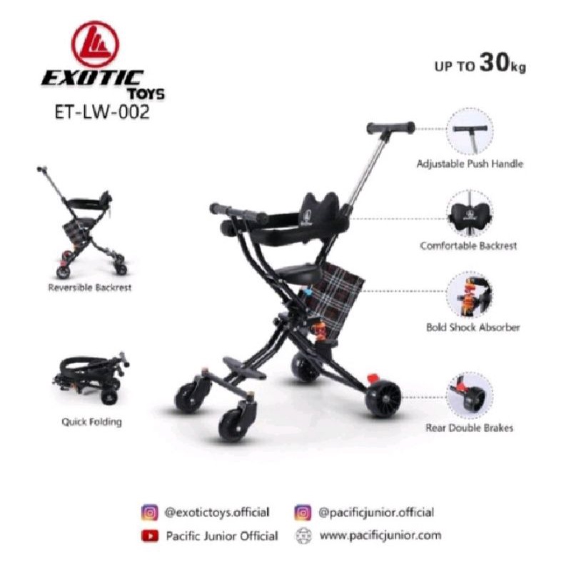 magic stroller exotic lw002. new