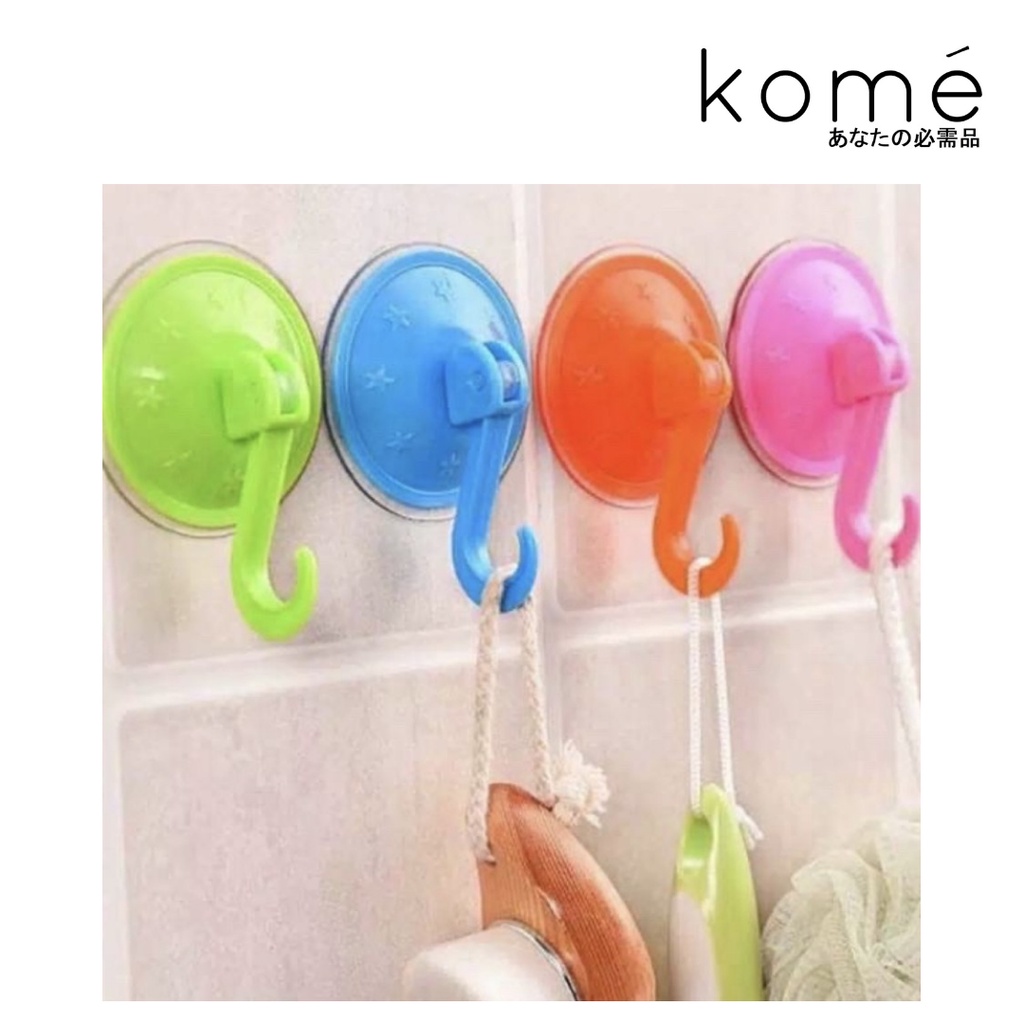 GANTUNGAN TEMPEL SUCTION HOOK CANTOLAN BAJU TEMPELAN KACA KAMAR MANDI / GANTUNGAN TEMPEL WARNA WARNI