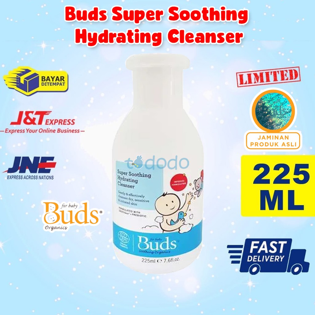 Buds Super Soothing Hydrating Cleanser 225ml - Sabun untuk Kulit Sensitif