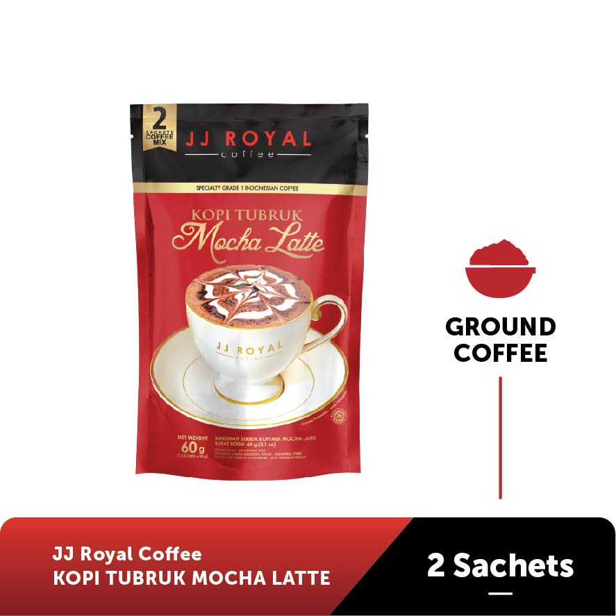 

JJ Royal Coffee Kopi Tubruk Mocha Latte Inner Bag isi 2 Sachets (pcs)