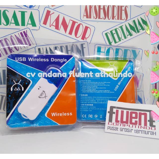 Bluetooth receiver tanpa kabel aux dongle audio