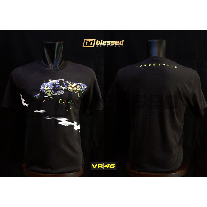 Kaos Rossi - Vr46 Original Valentino Rossi Black Tshirt Vrmts260320